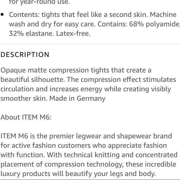 ITEM M6 - Shape Leggings Opaque - Picture 14 of 15
